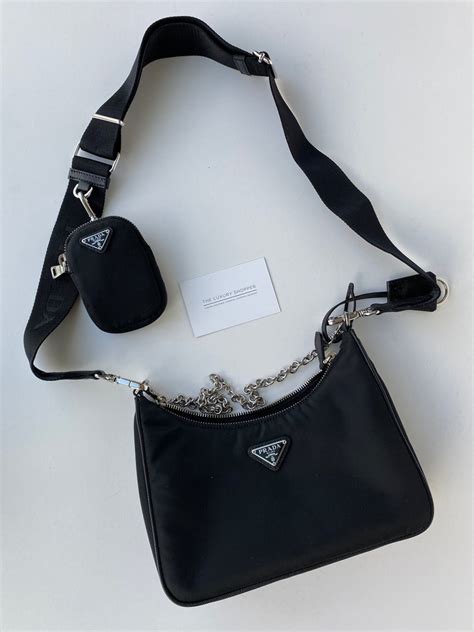 prada grey crossbody|large black prada crossbody bag.